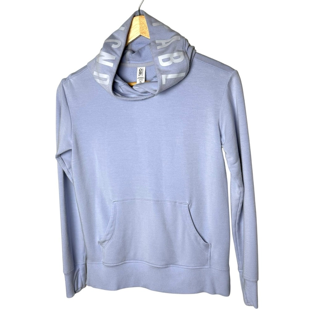 Athleta Girl Hoodie  Size XL 14 Lavender Pullover Loungecore‎ Cozy Gym School